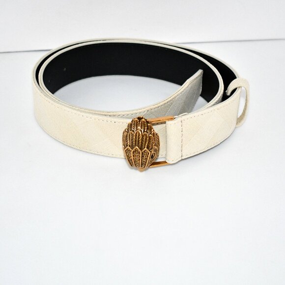 Kurt Geiger Accessories - Kurt Geiger London 1.49" Denim Belt in Grey Denim Size: S/M #KG100282-020 NWT